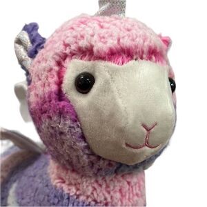 Walmart Tie Dye Flying Sparkly Wings Unicorn Llama 15” Tall Plush 12” Long